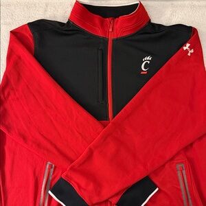 Under Armour University of Cincinnati Bearcats Full Zip Jacket Loose ColdGear